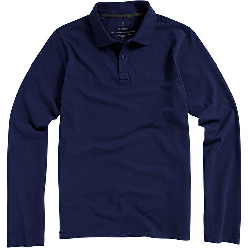 Oakville Langarm Poloshirt Für Herren , navy, Piqué Strick 100% BCI Baumwolle, 200 g/m2, XS, , Bild 18