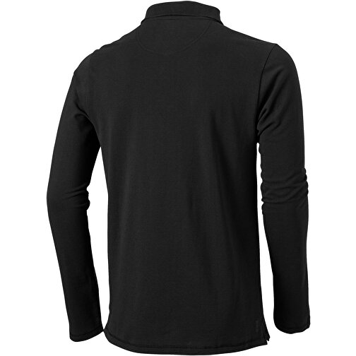Oakville Langarm Poloshirt Für Herren , schwarz, Piqué Strick 100% BCI Baumwolle, 200 g/m2, L, , Bild 7