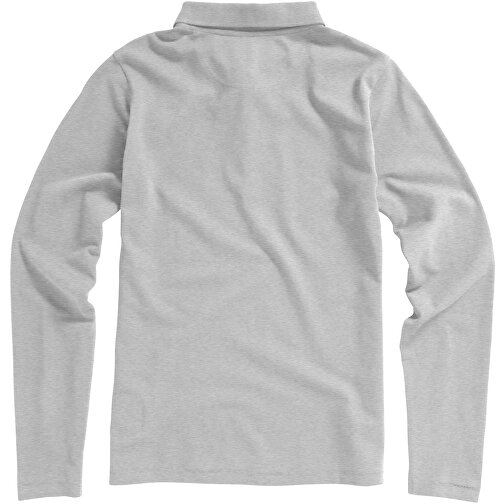Oakville Langarm Poloshirt Für Damen , grau meliert, Piqué Strick 90% Baumwolle, 10% Viskose, 200 g/m2, M, , Bild 8