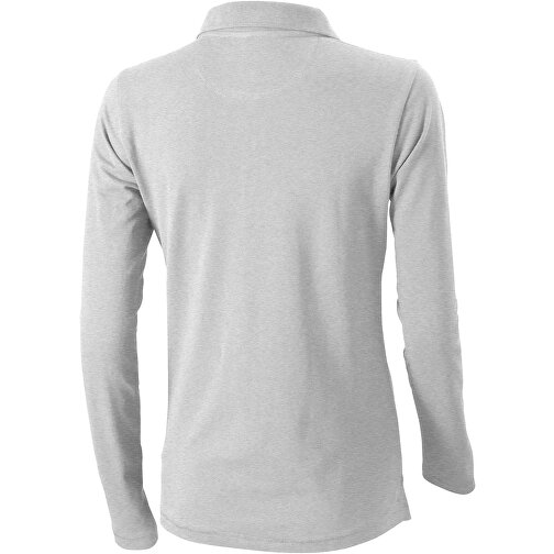 Oakville Langarm Poloshirt Für Damen , grau meliert, Piqué Strick 90% Baumwolle, 10% Viskose, 200 g/m2, XL, , Bild 7