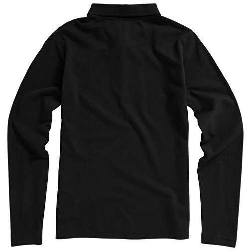 Oakville Langarm Poloshirt Für Damen , schwarz, Piqué Strick 100% BCI Baumwolle, 200 g/m2, L, , Bild 22