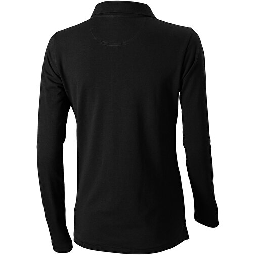 Oakville Langarm Poloshirt Für Damen , schwarz, Piqué Strick 100% BCI Baumwolle, 200 g/m2, L, , Bild 7