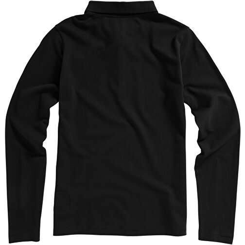Oakville Langarm Poloshirt Für Damen , schwarz, Piqué Strick 100% BCI Baumwolle, 200 g/m2, XL, , Bild 8