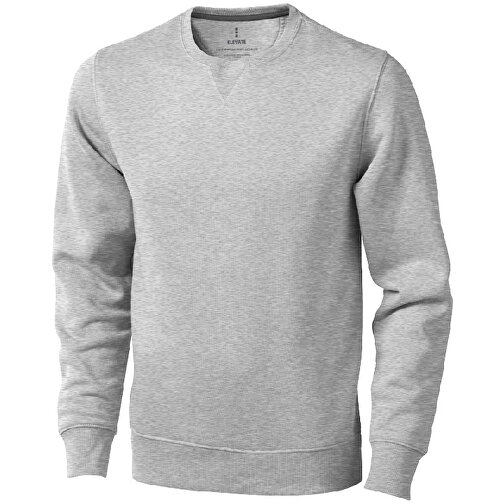 Surrey Sweatshirt Mit Rundhalsausschnitt Unisex , grau meliert, Strick 82% Baumwolle, 10% Viskose, 8% Polyester, 300 g/m2, L, , Bild 1