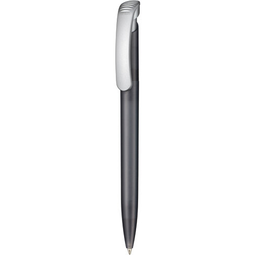 Kugelschreiber Clear Frozen SI , Ritter-Pen, topaz-grau-frost/silber, ABS-Kunststoff, 14,80cm (Länge), Bild 1