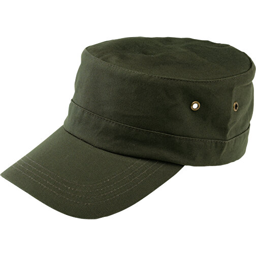 Military-Cap SOLDIER , dunkelgrün, 100% Baumwolle, 1,00cm (Länge), Bild 1