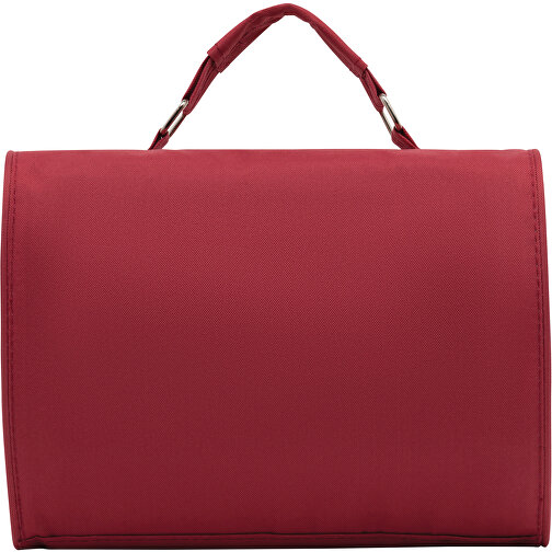 Kosmetiktasche STAR , rot, 300D Polyester, 25,00cm x 18,00cm x 8,00cm (Länge x Höhe x Breite), Bild 3