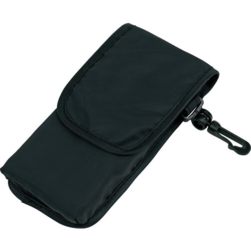 Einkaufstasche SHOPPY , schwarz, 190T Polyester, 38,00cm x 42,00cm (Länge x Breite), Bild 1