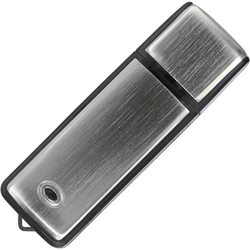 USB Stick AMBIENT  2GB , Promo Effects MB , schwarz MB , 2 GB , Aluminium / Kunststoff MB , 3 - 10 MB/s MB , 6,70cm x 0,90cm x 2,10cm (Länge x Höhe x Breite), Bild 1