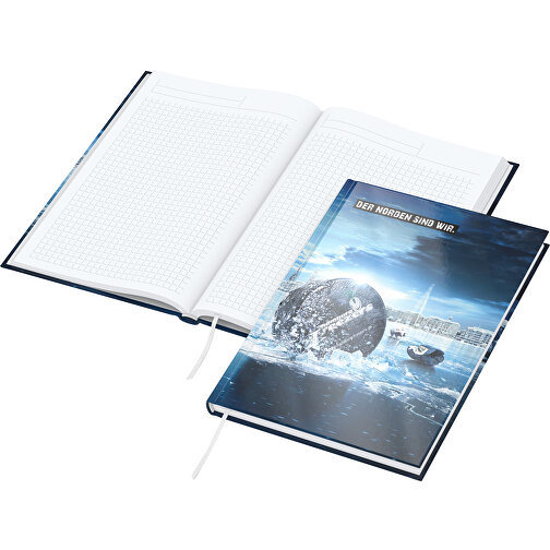 Notizbuch Note-Book Bestseller A5, Gloss-individuell , gloss-individuell, Hochweißes Schreibpapier 90 g/m², 21,00cm x 14,80cm (Länge x Breite), Bild 1