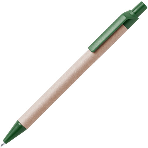 Kugelschreiber Tori , grün, Reclycling Pappe, 13,70cm (Breite), Bild 2