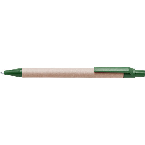 Kugelschreiber Tori , grün, Reclycling Pappe, 13,70cm (Breite), Bild 3