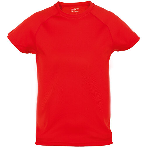 Kinder T-Shirt Tecnic Plus , rot, 100% Polyester 135 g/ m2, 10-12, , Bild 1