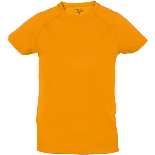 Kinder T-Shirt Tecnic Plus , orange, 100% Polyester 135 g/ m2, 10-12, , Bild 1