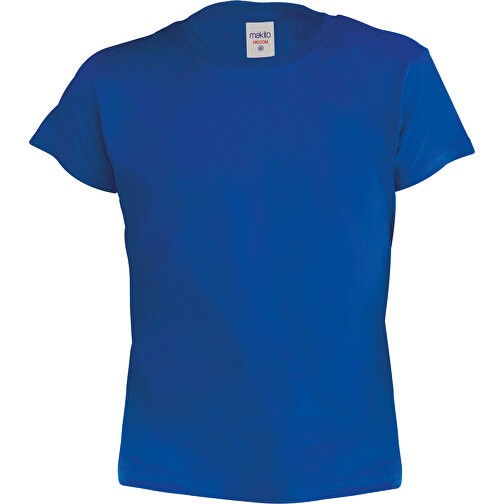 Kinder Farbe T-Shirt Hecom , blau, 100% Baumwolle Ring Spun, Single Jersey 135 g/ m2, 4-5, , Bild 1