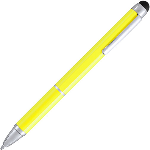 Kugelschreiber Pointer Lisden , gelb, Aluminium, 12,50cm (Breite), Bild 2