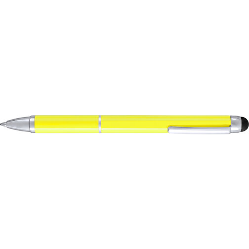 Kugelschreiber Pointer Lisden , gelb, Aluminium, 12,50cm (Breite), Bild 3