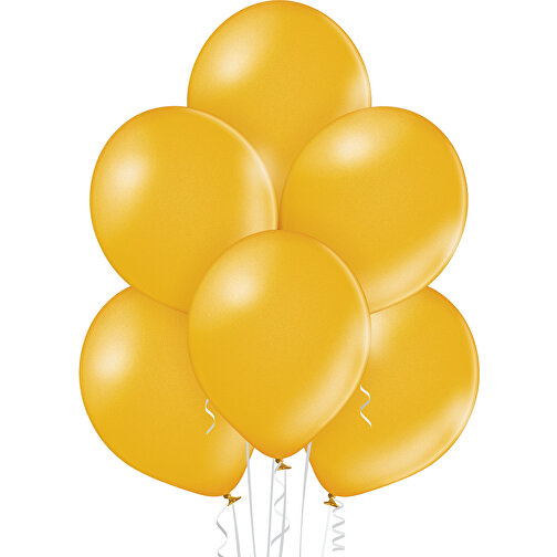 Luftballon 80-90cm Umfang , gold metallic, Naturlatex, 27,00cm x 29,00cm x 27,00cm (Länge x Höhe x Breite), Bild 2