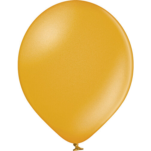 Luftballon 100-110cm Umfang , gold metallic, Naturlatex, 33,00cm x 36,00cm x 33,00cm (Länge x Höhe x Breite), Bild 1