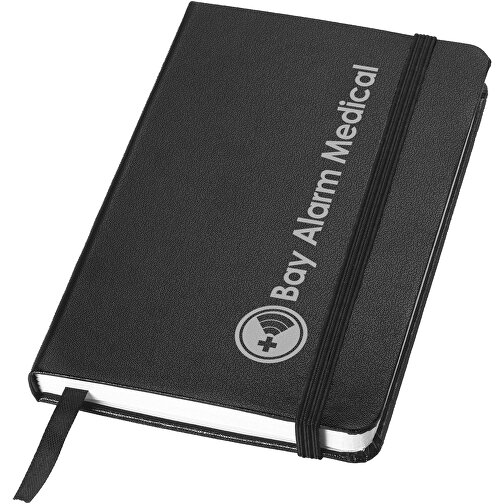 Classic A6 Hard Cover Notizbuch , schwarz, Karton, Lederimitat Papier, 14,00cm x 1,50cm x 9,50cm (Länge x Höhe x Breite), Bild 6