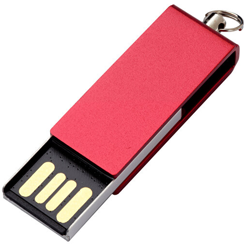 USB-Stick REVERSE 4GB , Promo Effects MB , rot MB , 4 GB , Kunststoff/Metall MB , 3 - 10 MB/s MB , 3,20cm x 0,60cm x 1,20cm (Länge x Höhe x Breite), Bild 2