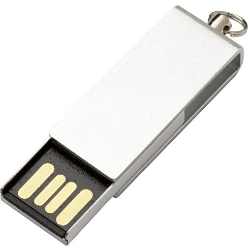 USB-Stick REVERSE 8GB , Promo Effects MB , silber MB , 8 GB , Kunststoff/Metall MB , 3 - 10 MB/s MB , 3,20cm x 0,60cm x 1,20cm (Länge x Höhe x Breite), Bild 2
