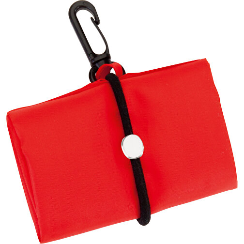 Faltbare Tasche Persey , rot, Polyester 190T, 42,50cm x 7,00cm x 38,00cm (Länge x Höhe x Breite), Bild 1