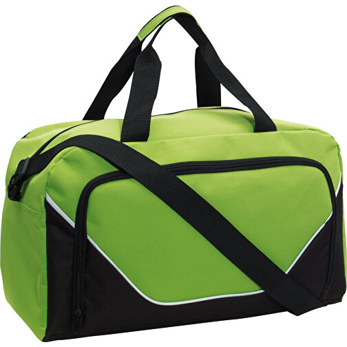 Sporttasche JORDAN , grün, schwarz, 600D Polyester, 48,00cm x 28,00cm x 22,00cm (Länge x Höhe x Breite), Bild 1