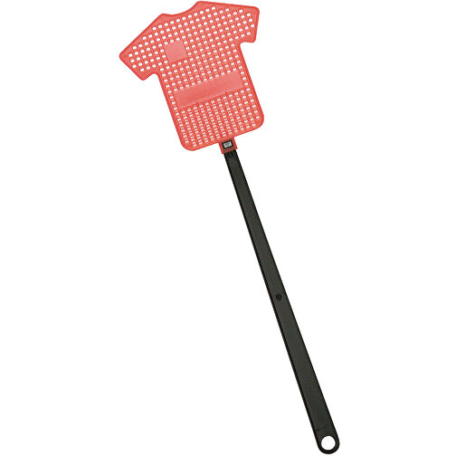 Fliegenklatsche 'Trikot' , standard-rot, Kunststoff, 37,20cm x 0,70cm x 11,50cm (Länge x Höhe x Breite), Bild 1