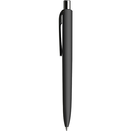 Prodir DS8 PRR Push Kugelschreiber , Prodir, schwarz/silber poliert, Kunststoff/Metall, 14,10cm x 1,50cm (Länge x Breite), Bild 2