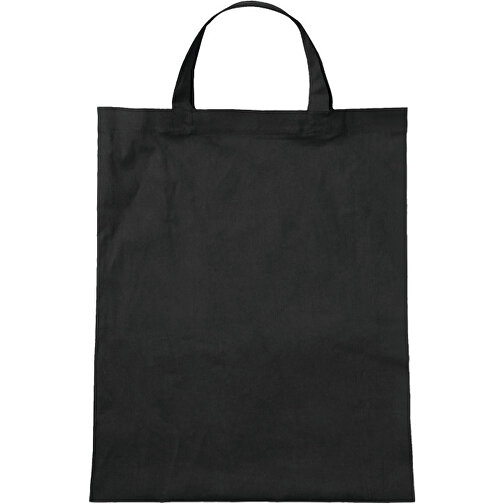 Baumwolltasche Classic , schwarz, 100 % Baumwolle, 42,00cm x 38,00cm (Länge x Breite), Bild 1