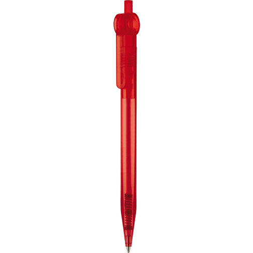 Kugelschreiber Futurepoint Transparent , transparent rot, ABS, 14,50cm (Länge), Bild 1