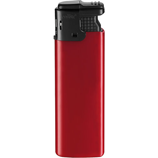 Unilite® U-201 Turbo 22 Elektronik-Feuerzeug , Unilite, rot, AS/ABS, 1,30cm x 8,00cm x 2,50cm (Länge x Höhe x Breite), Bild 1