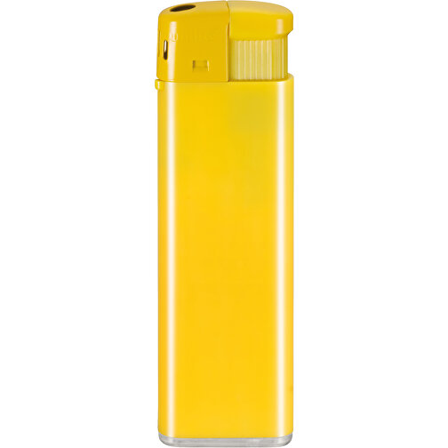 Unilite® U-59 04 Elektronik-Feuerzeug , Unilite, gelb, AS/ABS, 0,90cm x 8,20cm x 2,40cm (Länge x Höhe x Breite), Bild 1