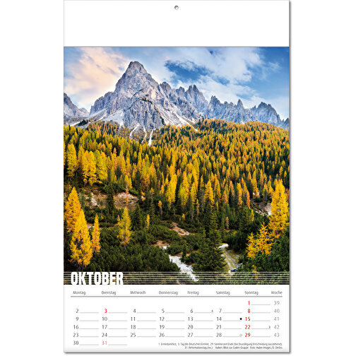 Kalender 'Bergwelten' i formatet 24 x 37,5 cm, med foldede sider, Billede 11