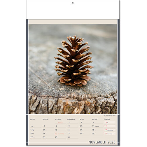 Kalender 'Naturfynd' i formatet 24 x 37,5 cm, med vikta sidor, Bild 12