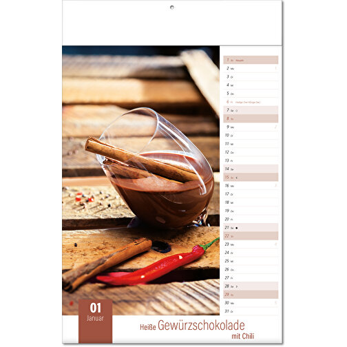 Calendario 'Aroma Kitchen' en formato 24 x 37,5 cm, con pliegues, Imagen 2