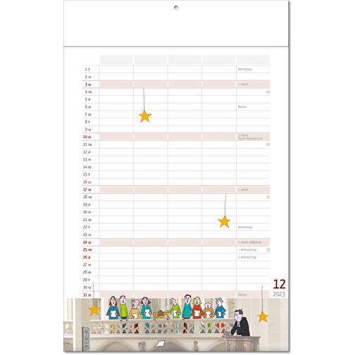 Kalender 'Family Planner' i formatet 24 x 37,5 cm, med vikta sidor, Bild 13
