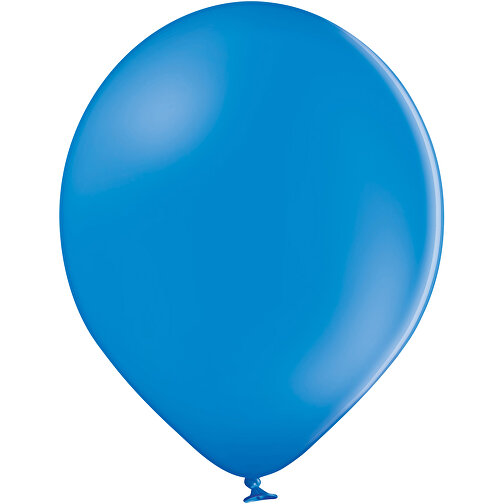 Standardluftballon Klein , mittelblau, Naturkautschuk, , Bild 1