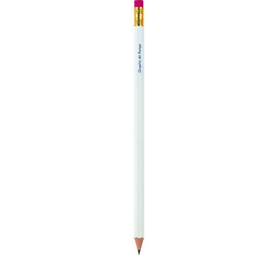 STABILO Grafitstift 6-kant Weiß , Stabilo, weiß, Holz, 17,50cm x 0,70cm x 0,70cm (Länge x Höhe x Breite), Bild 2
