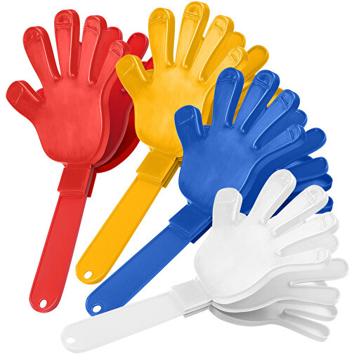 Klapper 'Hand', Einfarbig , standard-blau PP, Kunststoff, 26,50cm x 2,20cm x 14,20cm (Länge x Höhe x Breite), Bild 2