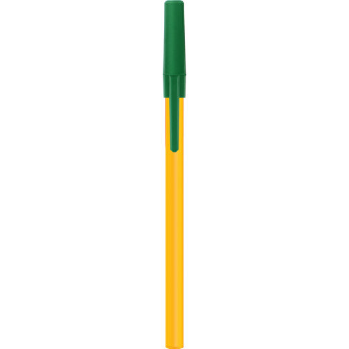 BIC® Round Stic® Kugelschreiber , BiC, gelb/grün/gelb, Kunststoff, 1,20cm x 15,00cm (Länge x Breite), Bild 1
