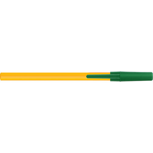 BIC® Round Stic® Kugelschreiber , BiC, gelb/grün/gelb, Kunststoff, 1,20cm x 15,00cm (Länge x Breite), Bild 3