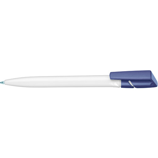 Kugelschreiber TWISTER , Ritter-Pen, himmelblau/weiß, ABS-Kunststoff, 14,50cm (Länge), Bild 3