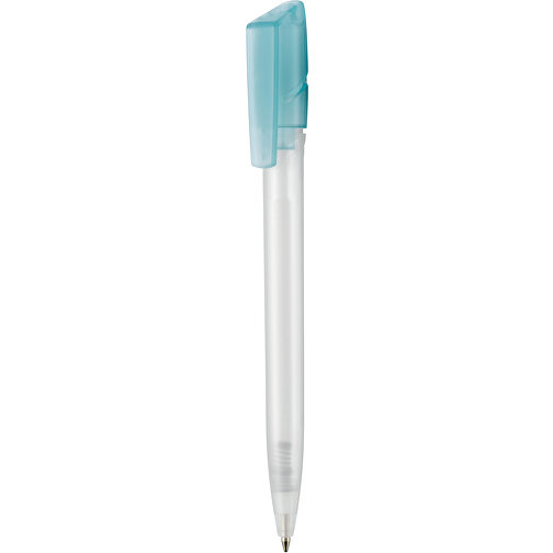 Kugelschreiber TWISTER FROZEN , Ritter-Pen, gletscher-blau/weiß, ABS-Kunststoff, 14,50cm (Länge), Bild 1
