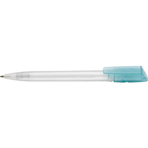 Kugelschreiber TWISTER FROZEN , Ritter-Pen, gletscher-blau/weiß, ABS-Kunststoff, 14,50cm (Länge), Bild 3