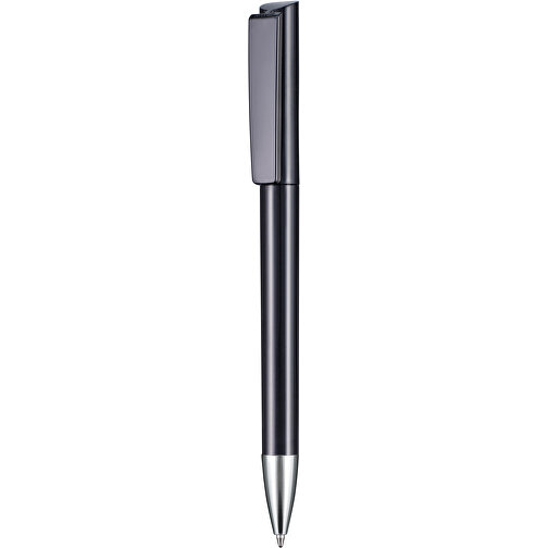 Kugelschreiber GLORY , Ritter-Pen, schwarz, ABS-Kunststoff, Messing, 14,20cm (Länge), Bild 1