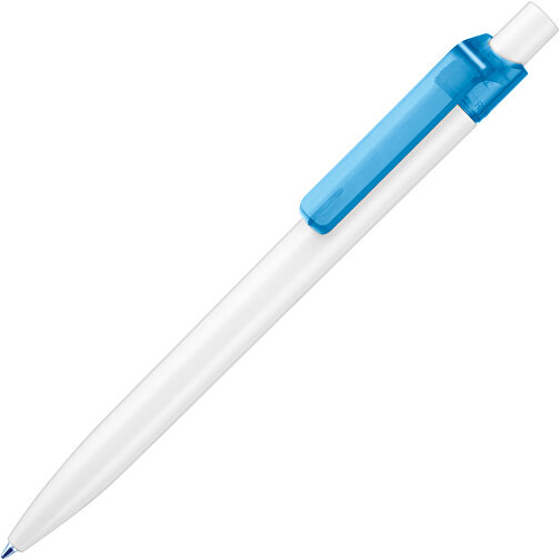 Kugelschreiber Insider ST , Ritter-Pen, karibikblau/weiß, ABS-Kunststoff, 14,20cm (Länge), Bild 2