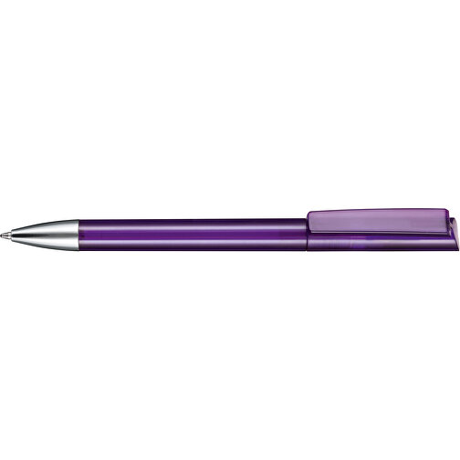 Kugelschreiber GLORY TRANSPARENT , Ritter-Pen, amethyst, ABS-Kunststoff, Messing, 14,20cm (Länge), Bild 3