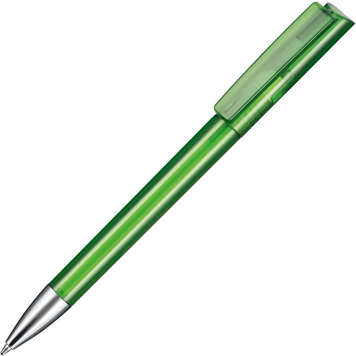 Kugelschreiber GLORY TRANSPARENT , Ritter-Pen, gras-grün, ABS-Kunststoff, Messing, 14,20cm (Länge), Bild 2